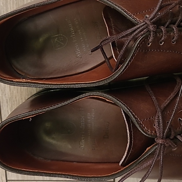 ALLEN EDMONDS Delray‎ Dark Brown Oxfords Sz 8.5 D Split Toe Mens Dress Shoes main image 7